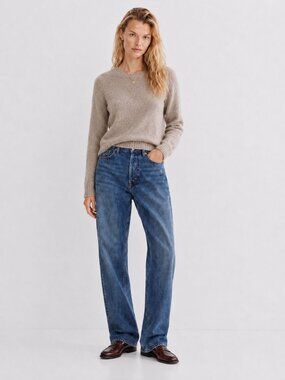 AGOLDE Kelly Relaxed Straight Jeans 23 NWT High Rise Designer Denim